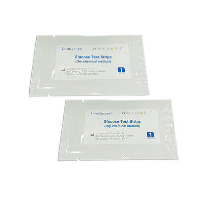 Método químico seco ISO13485 de Sugar Measurement Glucose Test Strips do sangue preciso