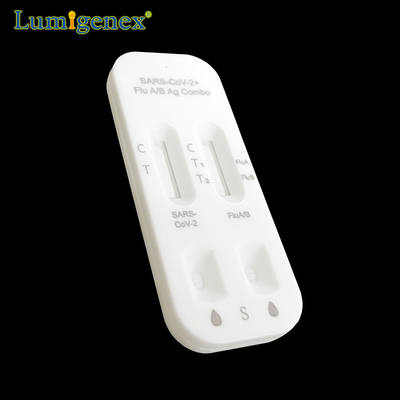 Gripe SARS-CoV-2 um ISO rápido do CE de Kit Colloidal Gold Nasal Swab do teste de B