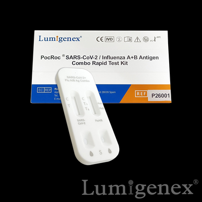 Covid19 Flu A Flu B Kit de teste rápido Cotonete nasal ouro coloidal varíola dos macacos CE