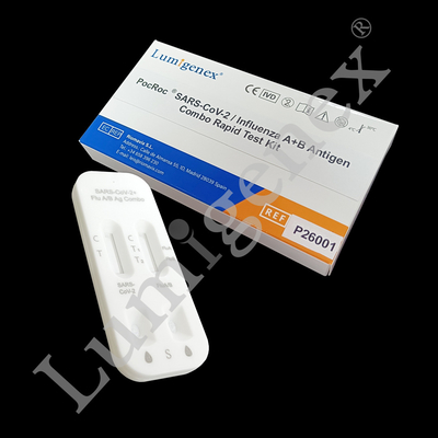 Swab nasal de teste rápido combinado de antígeno de ouro coloidal para gripe A+B