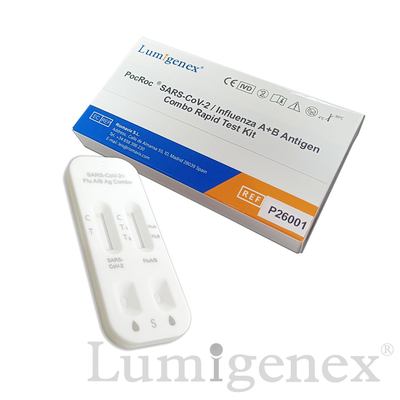 Gripe SARS-CoV-2 um ISO rápido do CE de Kit Colloidal Gold Nasal Swab do teste de B