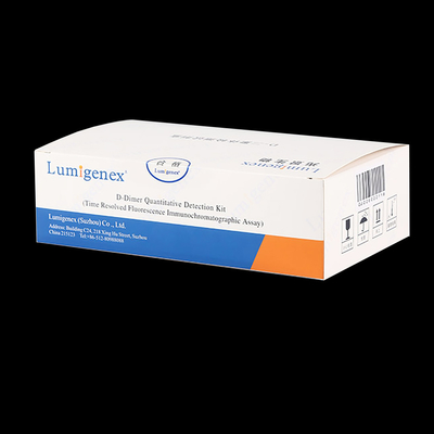 Kit de teste POC ISO13485 D-dímero de sangue total por TRFIA Technology Marcador cardíaco