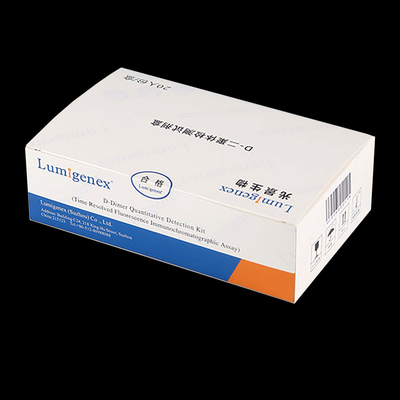 Kit de teste POC ISO13485 D-dímero de sangue total por TRFIA Technology Marcador cardíaco