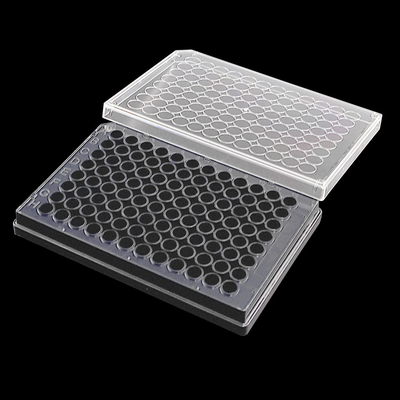 Gama inferior lisa 96 Elisa Plate White boas estéril/preto