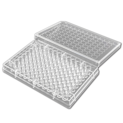 Gama inferior lisa 96 Elisa Plate White boas estéril/preto