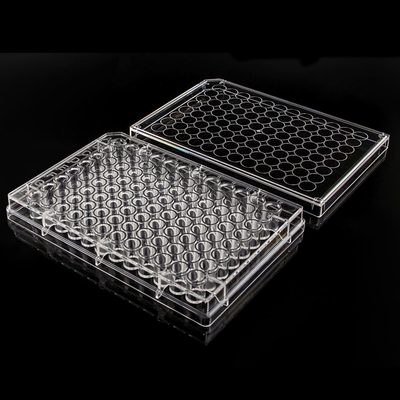 Gama inferior lisa 96 Elisa Plate White boas estéril/preto
