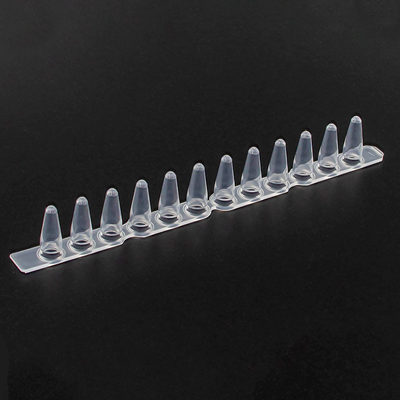 8/12 Tubos de PCR de Tira 0,2 Ml 0,5 Ml Cor Branca Transparente