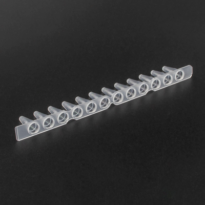 8/12 Tubos de PCR de Tira 0,2 Ml 0,5 Ml Cor Branca Transparente