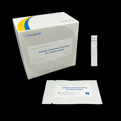 Tiras de teste do Transaminase do aspartato do Biomarker de ferimento de fígado com o analisador químico seco