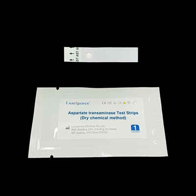 Tiras de teste do Transaminase do aspartato do Biomarker de ferimento de fígado com o analisador químico seco