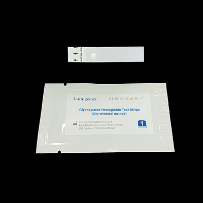 O teste fácil de Sugar Monitor Glycosylated Hemoglobin do sangue da operação (HbA1C) descasca (o CE do método químico seco) registrado