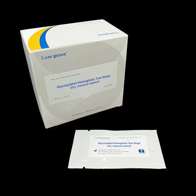 Método químico seco Glycosylated das tiras de teste da hemoglobina do monitor do diabetes
