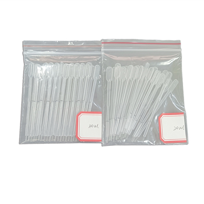 Material de LDPE aprovado pela USP descartáveis ​​para pipetas capilares Pasteur de autoabsorção
