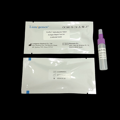 Teste rápido dos piloros de Lumigenex Helicobacter pelo CE coloidal do ouro habilitado