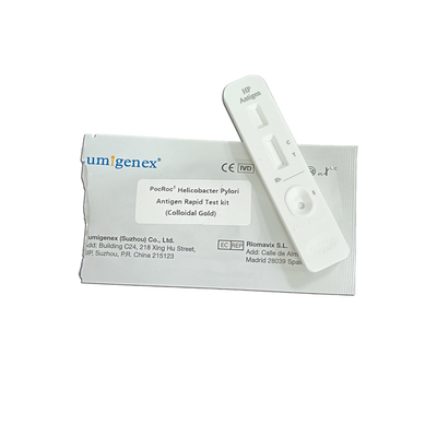 Kit de teste rápido de antígeno de Helicobacter Pylori de ouro coloidal Amostra fecal Amostra de fezes