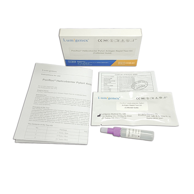 Kit de teste rápido de antígeno de Helicobacter Pylori de ouro coloidal Amostra fecal Amostra de fezes