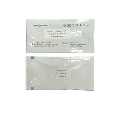 Kit de teste rápido de antígeno de Helicobacter Pylori de ouro coloidal Amostra fecal Amostra de fezes