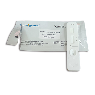 Kit de teste FOB de amostra fecal para detecção de sangramento de pólipos de câncer de cólon