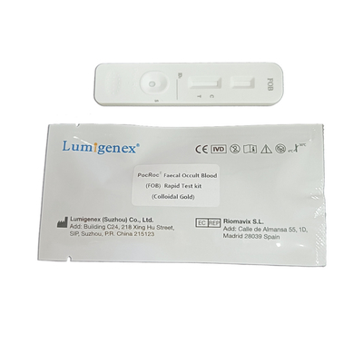 Kit de Teste Rápido FOB Ouro Coloidal Diagnóstico de Sangramento Gastrointestinal Certificado pela CE