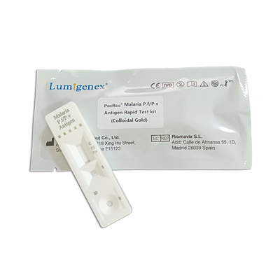 Kit de teste rápido de antígeno de malária PF/PV ouro coloidal registrado CE