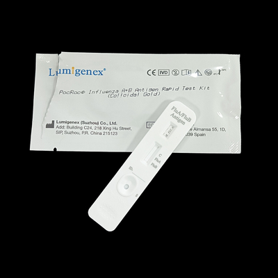 Diagnóstico rápido de Kit Colloidal GoldFor do teste do antígeno do uso da casa da gripe B da gripe A