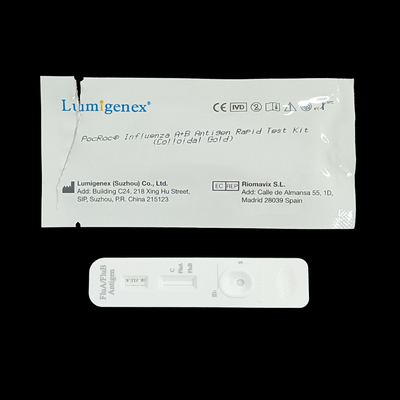 Diagnóstico rápido de Kit Colloidal GoldFor do teste do antígeno do uso da casa da gripe B da gripe A