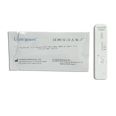 Teste rápido Kit Colloidal Gold For Diagnosis do antígeno aprovado do CE da gripe B da gripe A