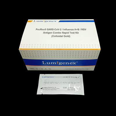 SARS-CoV-2/gripe A+B/antígeno de RSV teste rápido combinado Kit Colloidal Gold