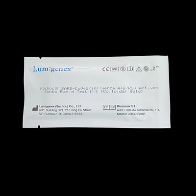 Covid 19/gripe A+B/antígeno de RSV teste rápido combinado Kit Colloidal Gold