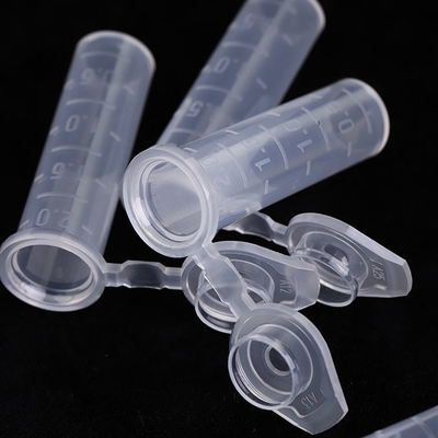 Tubo de microcentrífuga descartável de 2 ml, tubos de centrífuga ISO13485 PP