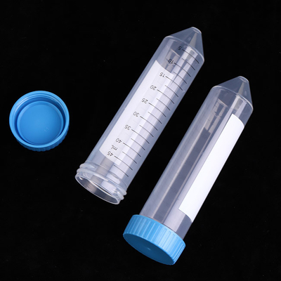 Consumíveis de laboratório para PCR 50 ml Tubo de centrífuga cônico ISO13485 aprovado