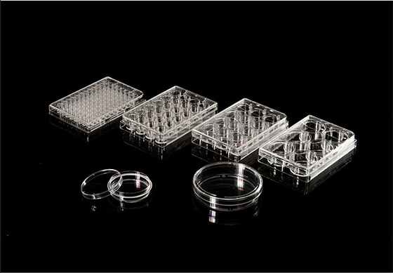 ISO13485 consumíveis de PCR de poliestireno placa de cultura celular de 6 poços