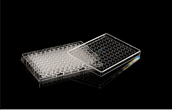 Placa de cultura de tecidos de 96 poços de consumíveis PS PCR tratados com TC para laboratório