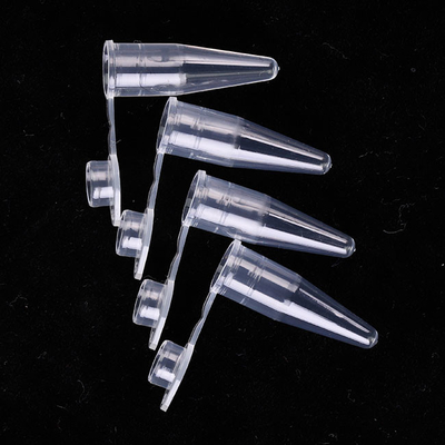 Consumíveis de PCR transparentes Tubo único de PCR de 0,6 ml com tampas planas