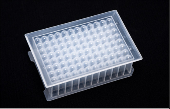 A enzima boa profunda da placa da parte inferior 96 lisos/redondos analisa materiais de consumo do laboratório