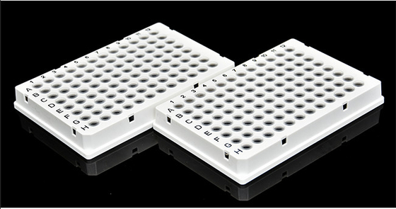 Consumíveis de PCR descartáveis ​​0,1 ml Placa de PCR com contorno completo de 96 poços