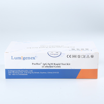 10μL Kit de Diagnóstico de Anticorpo de Sangue na Ponta do Dedo, Kit de Teste Rápido CE IgM IgG