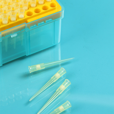 Ponteiras de pipetas descartáveis ​​CE, ponteiras de pipetas com filtro de 200 ul com suporte