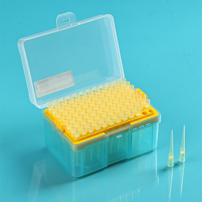 Ponteiras de pipetas descartáveis ​​CE, ponteiras de pipetas com filtro de 200 ul com suporte
