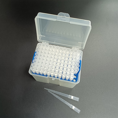 Pontas de micropipeta descartáveis ​​transparentes para laboratório, pontas de pipeta de 1250 ul