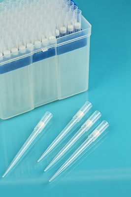 Pontas de micropipeta descartáveis ​​transparentes para laboratório, pontas de pipeta de 1250 ul