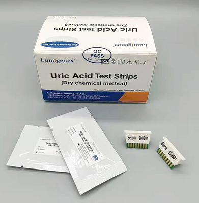Tiras de teste de ácido úrico CFDA, 15 testes/caixa Tiras de teste de urina de ácido úrico