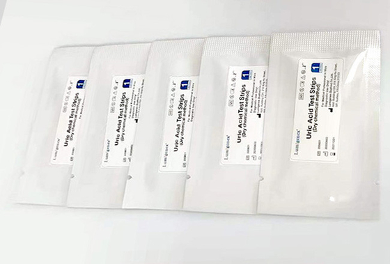 Tiras de teste de ácido úrico de 4 minutos para química seca aprovadas pela ISO13485