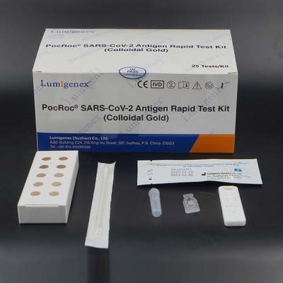 Kit de teste rápido de cotonete para SARS-CoV-2 20 minutos Coleta em casa