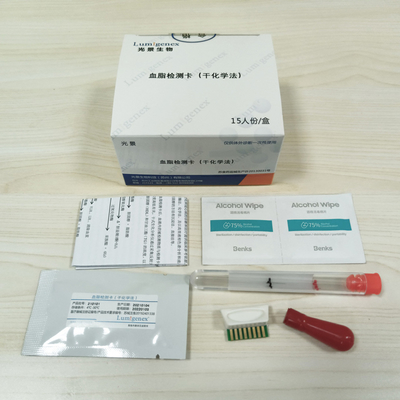 2 tiras de teste do painel do lipido dos minutos HDL com método químico seco