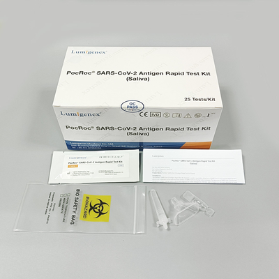 Kit de teste rápido de antígeno de saliva para diagnóstico médico 25 peças para SARS-CoV-2