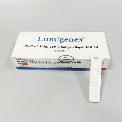 Kit de teste doméstico de saliva de antígeno CE, kit de autoteste de saliva Covid-19 com 99,67% de especificidade