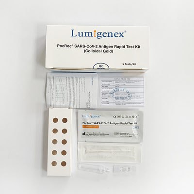 Kit de teste rápido de antígeno Covid-19 (ouro coloidal) com CE e lista branca da UE