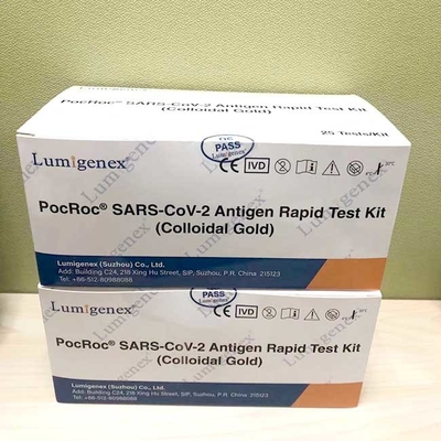 Kit de teste rápido de antígeno (ouro coloidal) qualificado pela UE, lista no BfArM