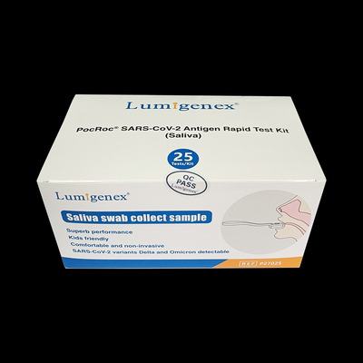 Teste rápido Kit Saliva Get Result In do antígeno branco 15 minutos